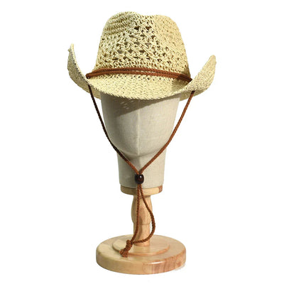 Sombrero de paja vaquero hecho a mano