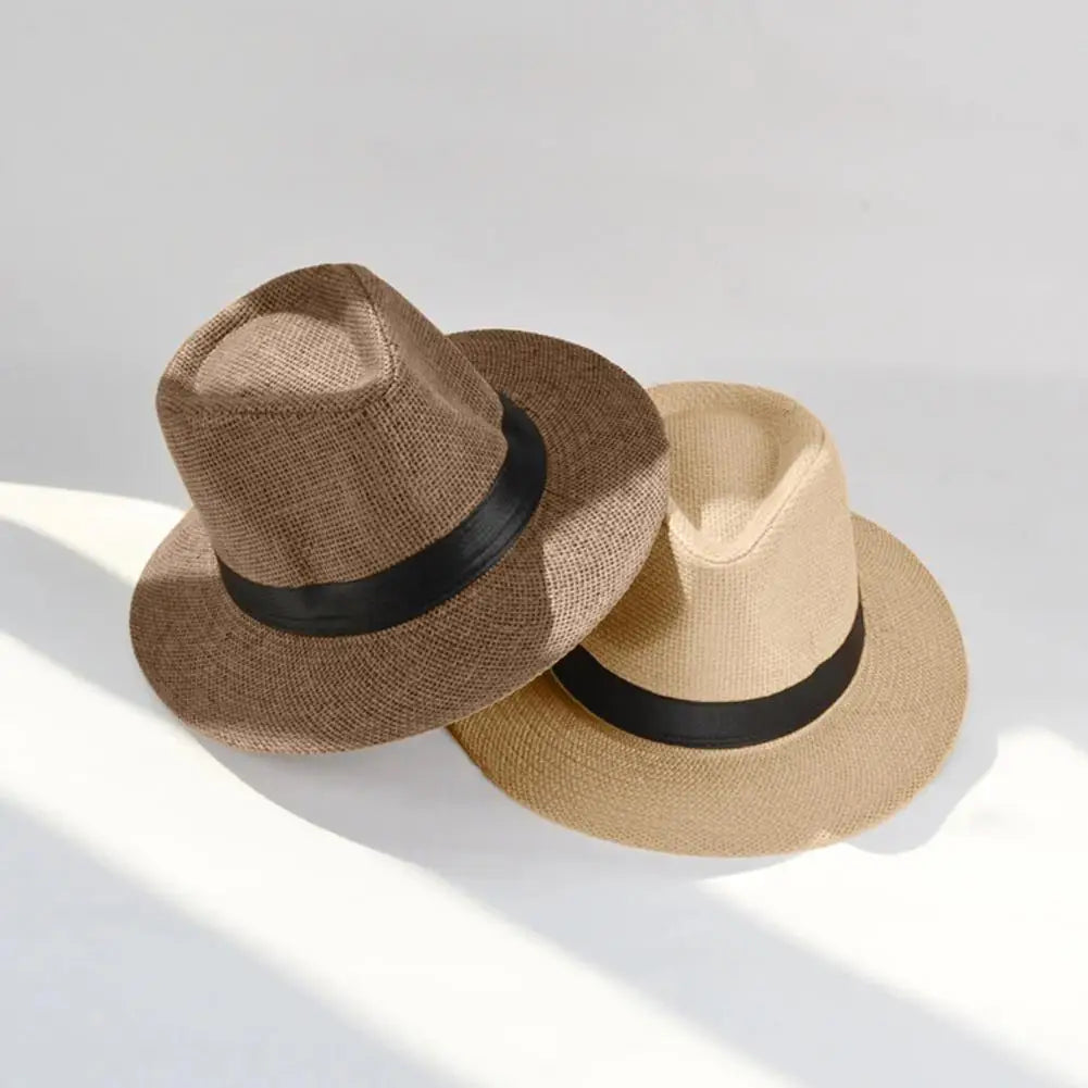 Sombrero popular para hombre Sombrero de paja ligero