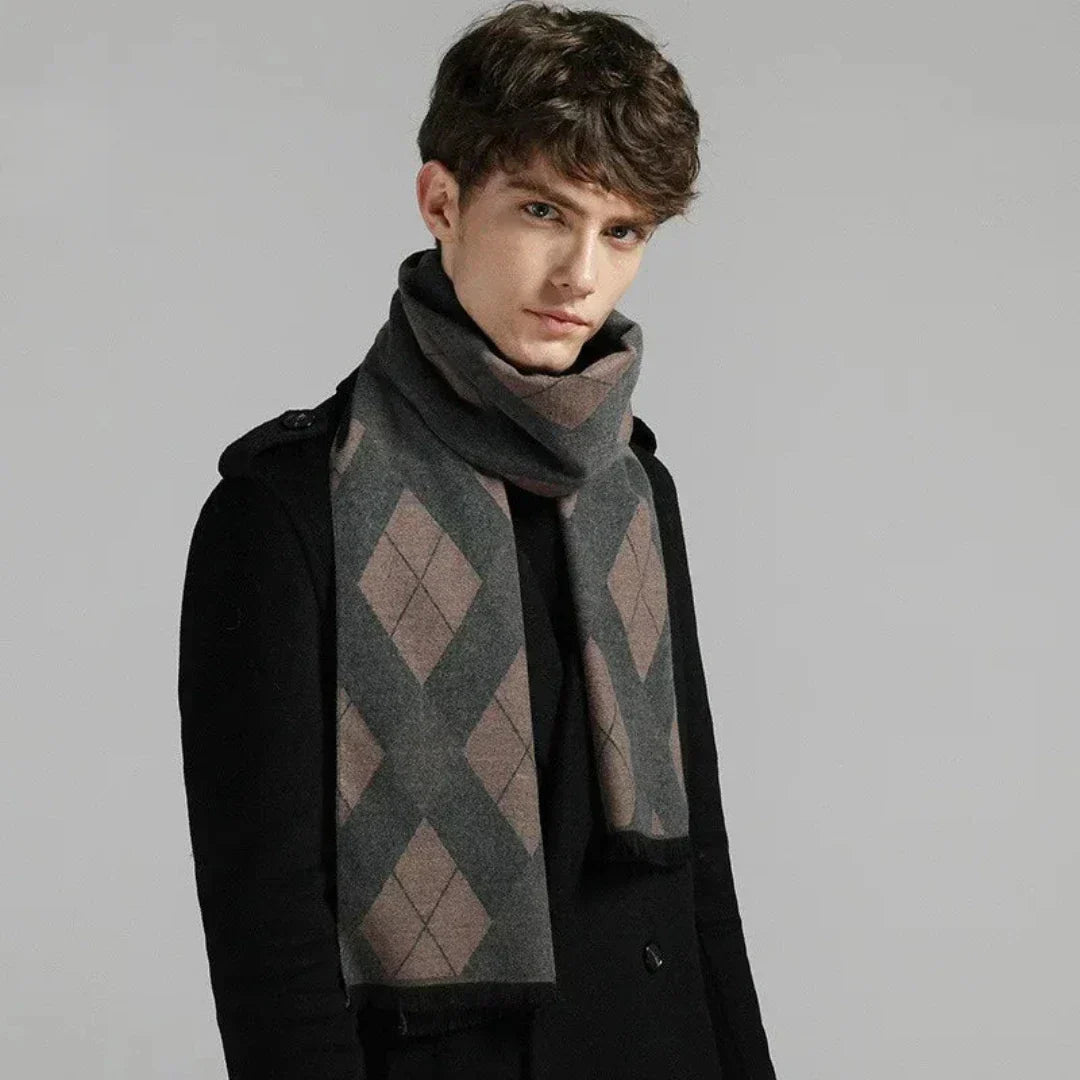 Elegante bufanda de invierno para hombre