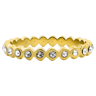 Anillo Elena chapado en oro de 14 quilates