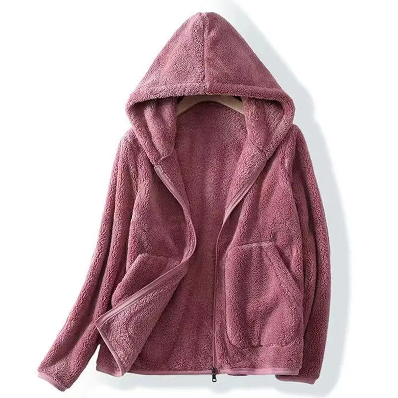 Sudadera con capucha oversize de felpa - Norah