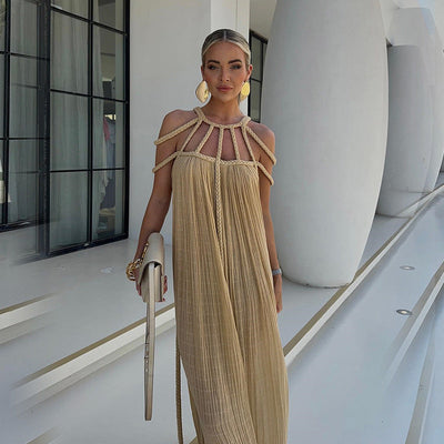 Elena - Sexy maxi vestido sin espalda para mujer