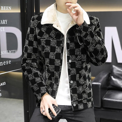 Chaqueta de pana a cuadros - William