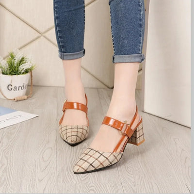 Zapato de tacón medio Slingback - Regina