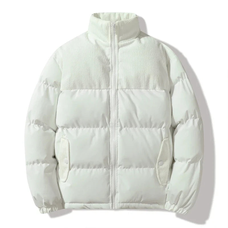 Chaqueta unisex acolchada con detalles de pana - Aiden