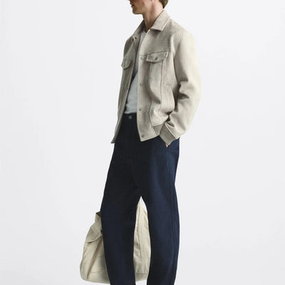 Chaqueta para hombre efecto ante - Marceau