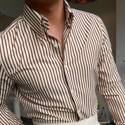 Camisa de hombre de corte italiano a rayas - Savino