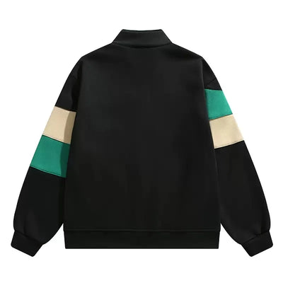 Chaqueta deportiva vegana con cremallera y bloques de color - Ardan