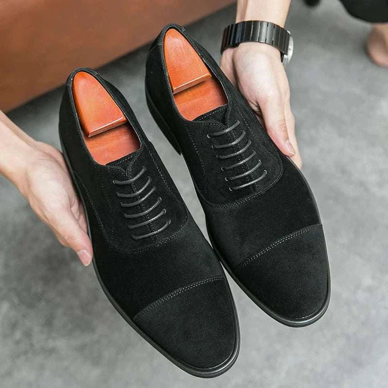 Zapatos elegantes de ante para hombre - Marcello