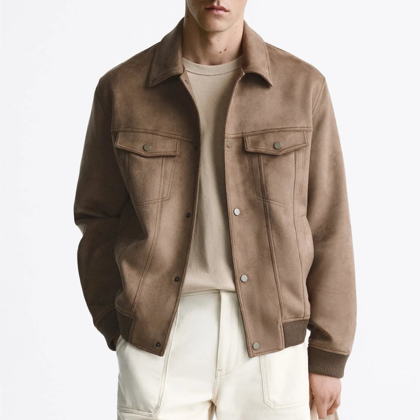 Chaqueta para hombre efecto ante - Marceau