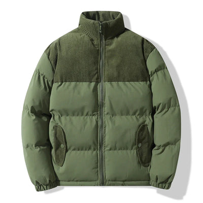Chaqueta unisex acolchada con detalles de pana - Aiden