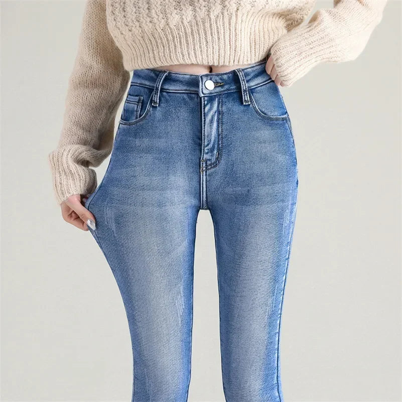 Pantalón para mujer efecto denim térmico - Davianne