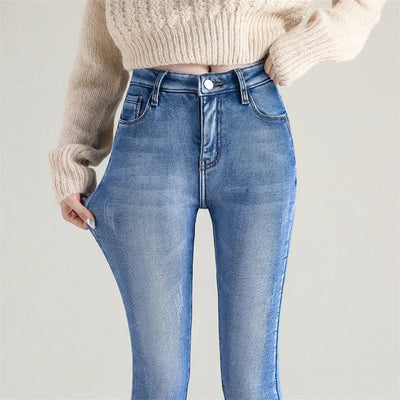 Pantalón para mujer efecto denim térmico - Davianne