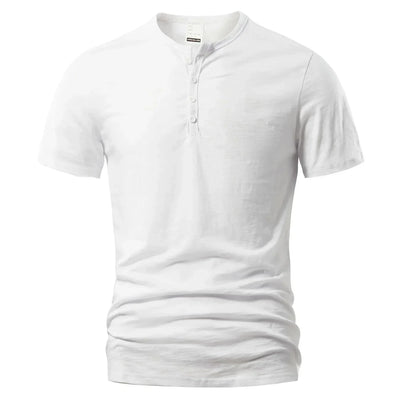 Camiseta Henley para hombre - Casual y clásica