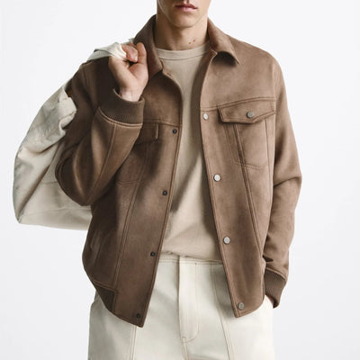 Chaqueta para hombre efecto ante - Marceau