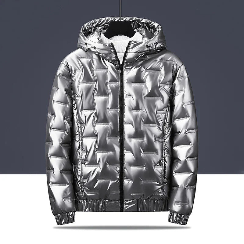 Chaqueta acolchada con capucha para hombre - Luuk