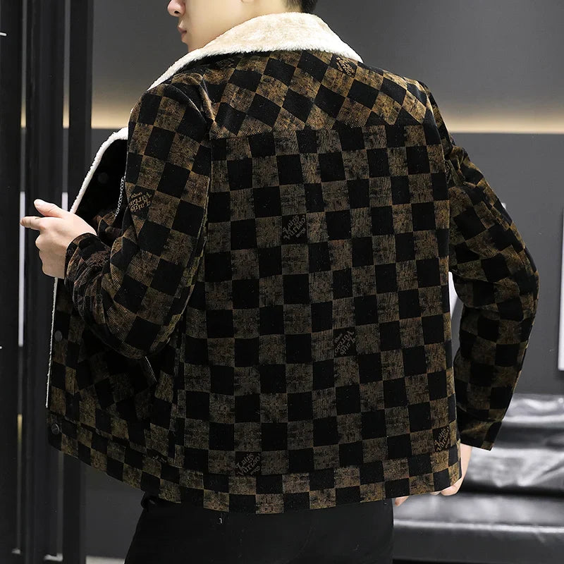 Chaqueta de pana a cuadros - William