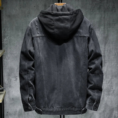 Chaqueta vaquera para hombre con capucha moderna - Elrick