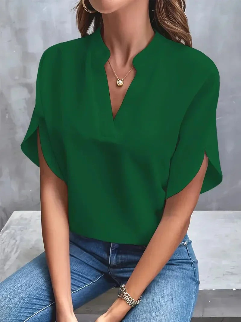 Lis - Lujosa y elegante blusa de gasa para mujer
