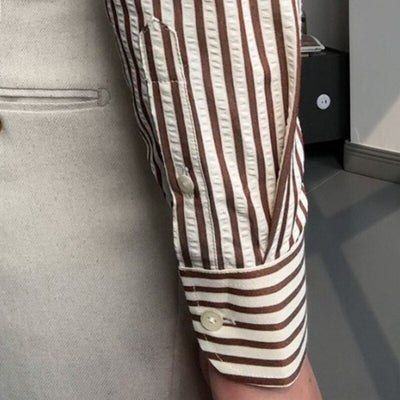 Camisa de hombre de corte italiano a rayas - Savino