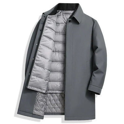 Abrigo acolchado impermeable vegano con cierre oculto - Soren