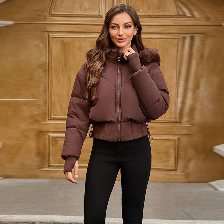 Chaqueta corta para mujer con capucha - Avenil