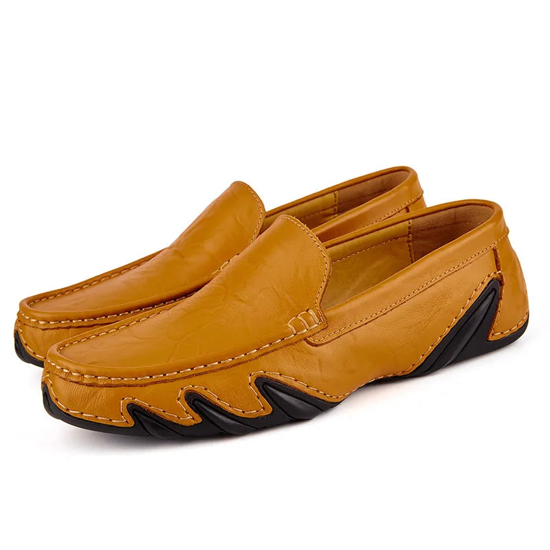 Mocasines de piel de alta calidad para hombre