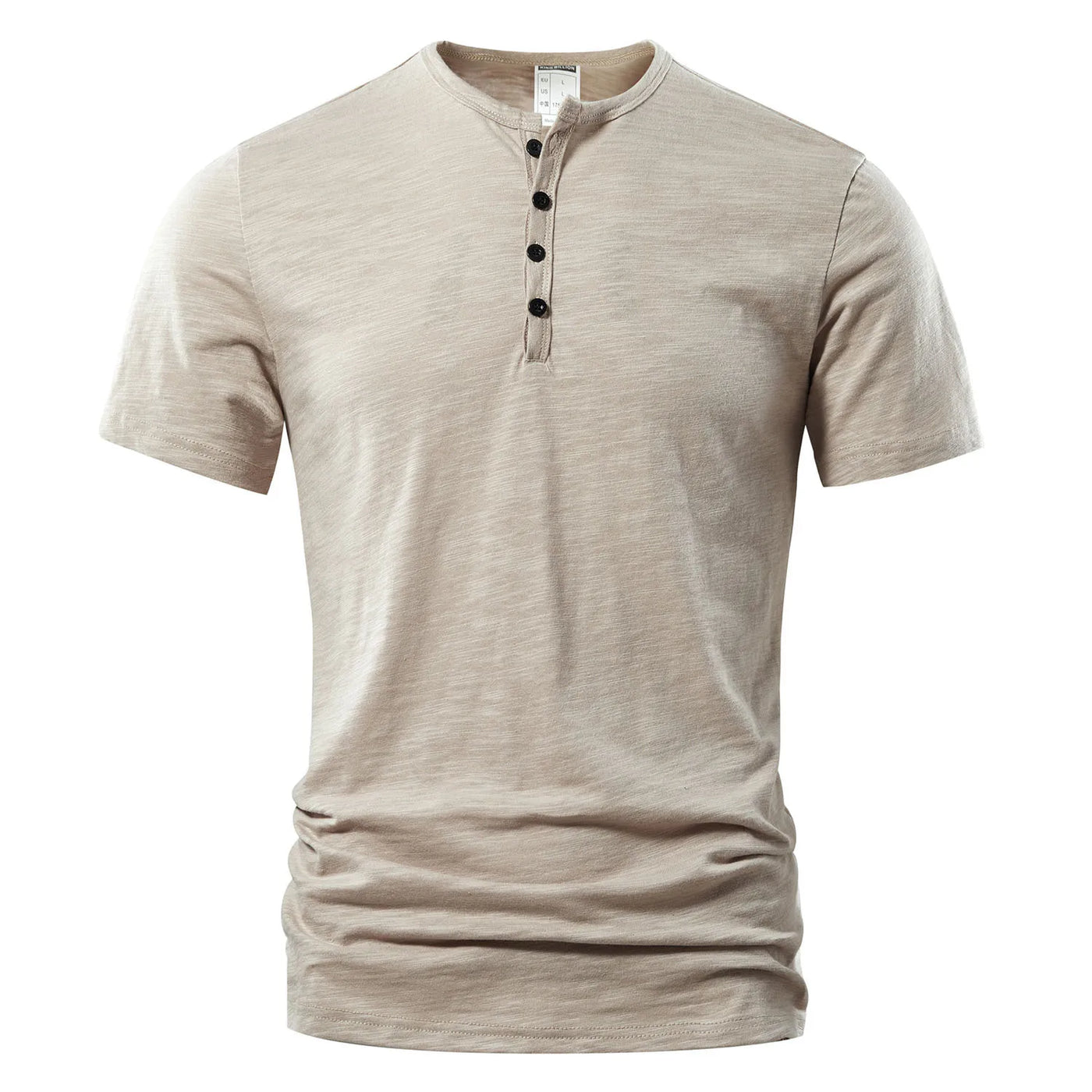 Camiseta Henley para hombre - Casual y clásica