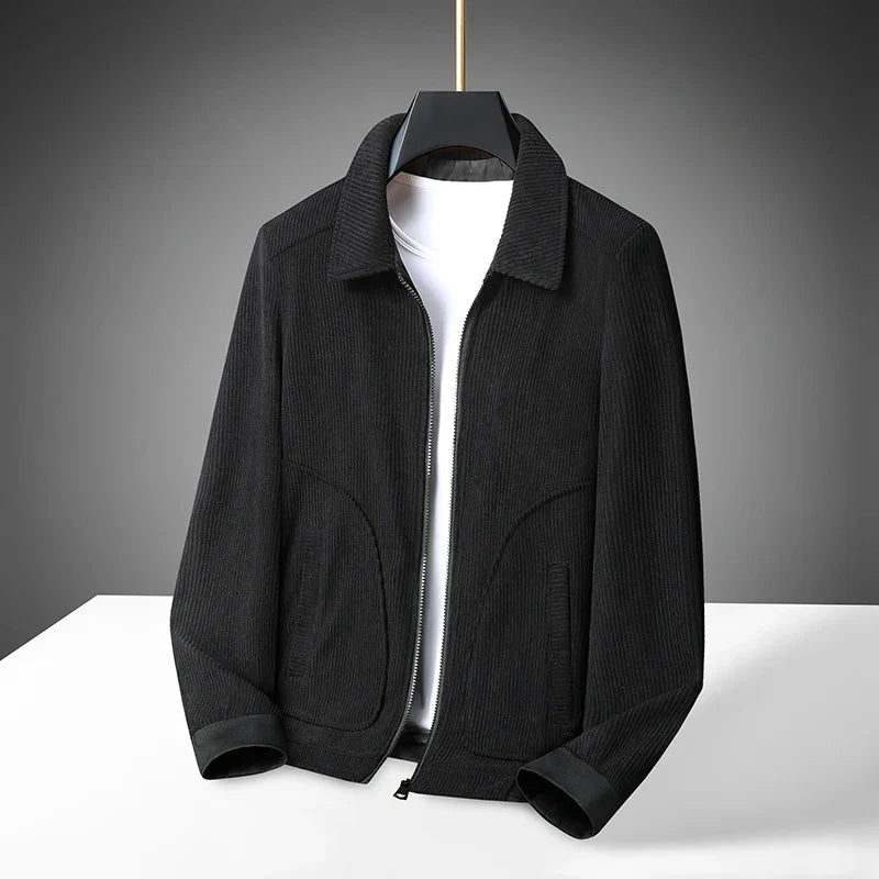 Chaqueta de pana con cremallera para hombre - Emeric