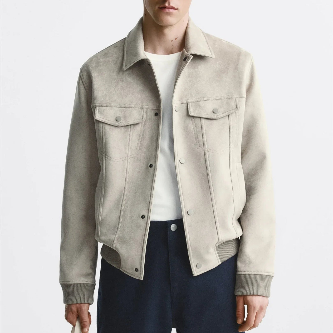 Chaqueta para hombre efecto ante - Marceau