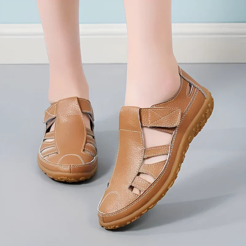 Salas - Sandalias vintage de piel auténtica