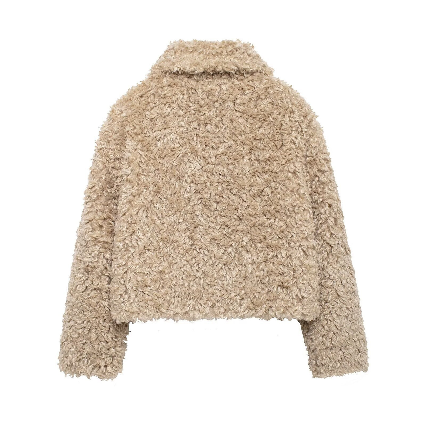 Chaqueta de peluche de mujer con cierre hebilla - Keren