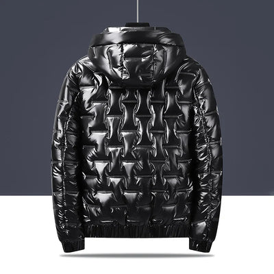 Chaqueta acolchada con capucha para hombre - Luuk