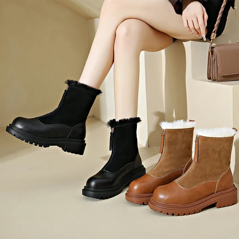 Botas de invierno para mujer estilo elegante- Naveen