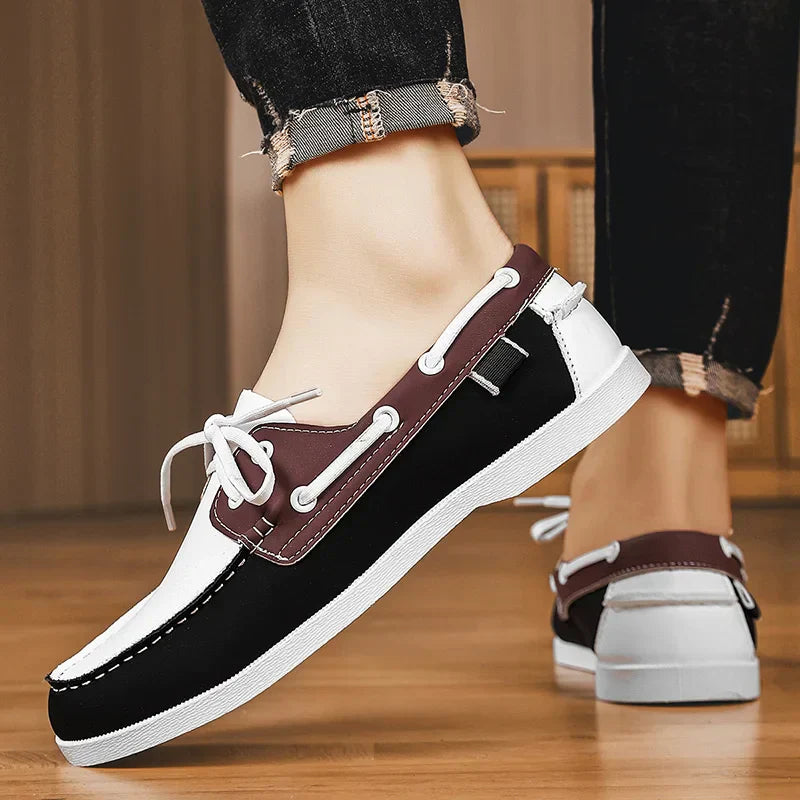 Zapato náutico de piel - Leno
