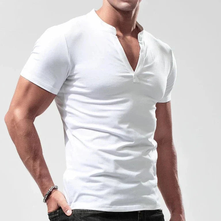 Recon - Camiseta Henley de Algodón