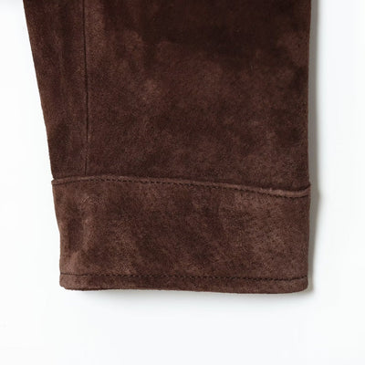 Chaqueta de ante con bolsillos frontales para mujer - Mireane