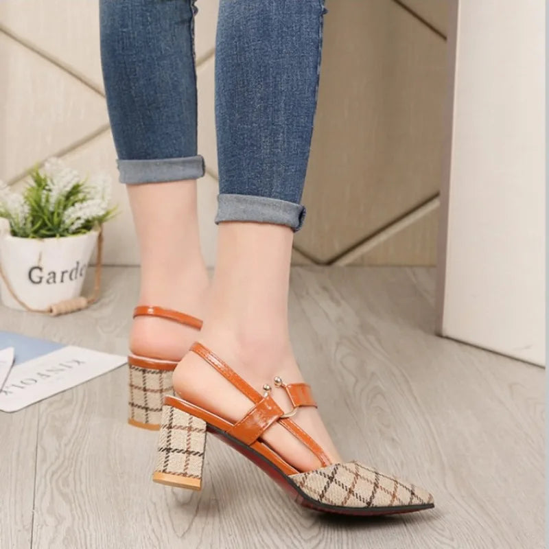 Zapato de tacón medio Slingback - Regina