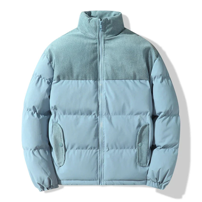 Chaqueta unisex acolchada con detalles de pana - Aiden