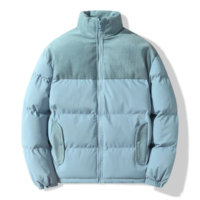 Chaqueta unisex acolchada con detalles de pana - Aiden