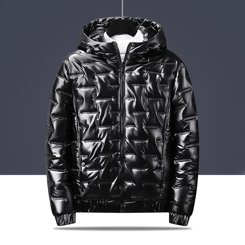 Chaqueta acolchada con capucha para hombre - Luuk