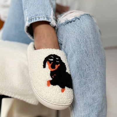 Soera - Pantuflas de perro salchicha