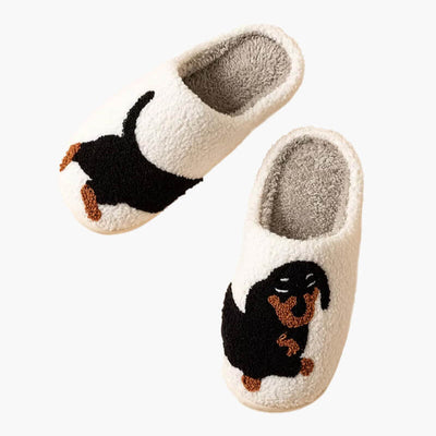 Soera - Pantuflas de perro salchicha