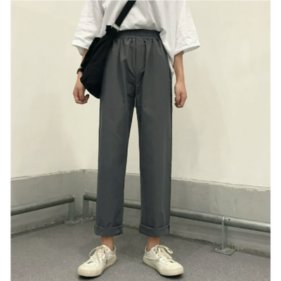 Pantalones cortos casual para mujer - Pernera ancha