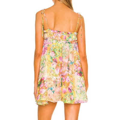 Felicity - Vestido camisola fluido con estampado floral acuarela