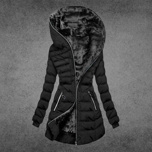 Elegante y cálida chaqueta de invierno para mujer