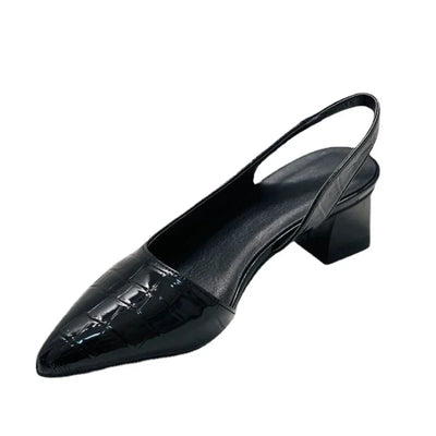 Zarrah - Zapatos de tacón para mujer con tacón en bloque y estampado de cocodrilo