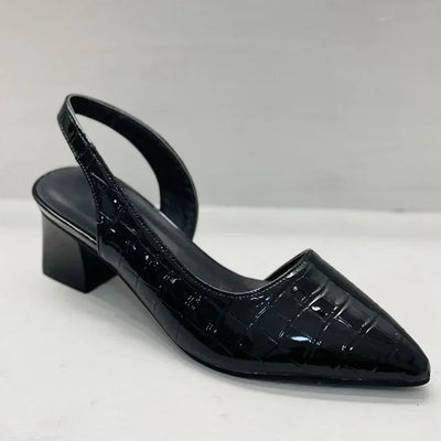 Zarrah - Zapatos de tacón para mujer con tacón en bloque y estampado de cocodrilo