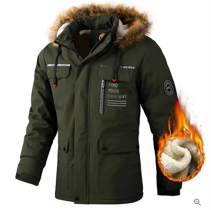 Chaqueta de invierno impermeable de alta calidad para hombre