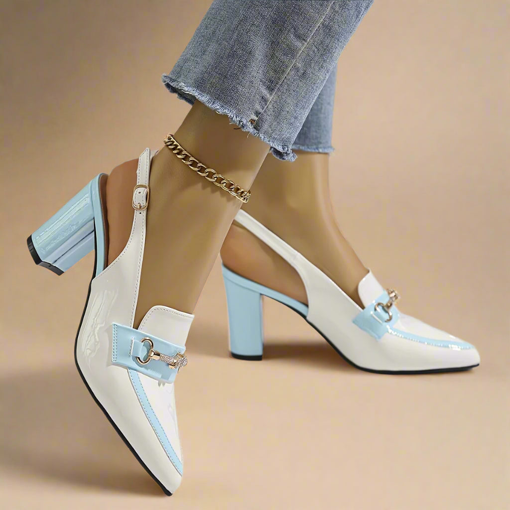 Slingback Tacón Bloque - Millie